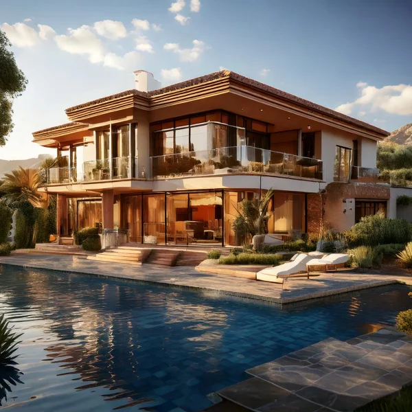 Firefly preciso imagenes para una web super realistas de una villa en malaga Diseño Arquitectónico P (1)